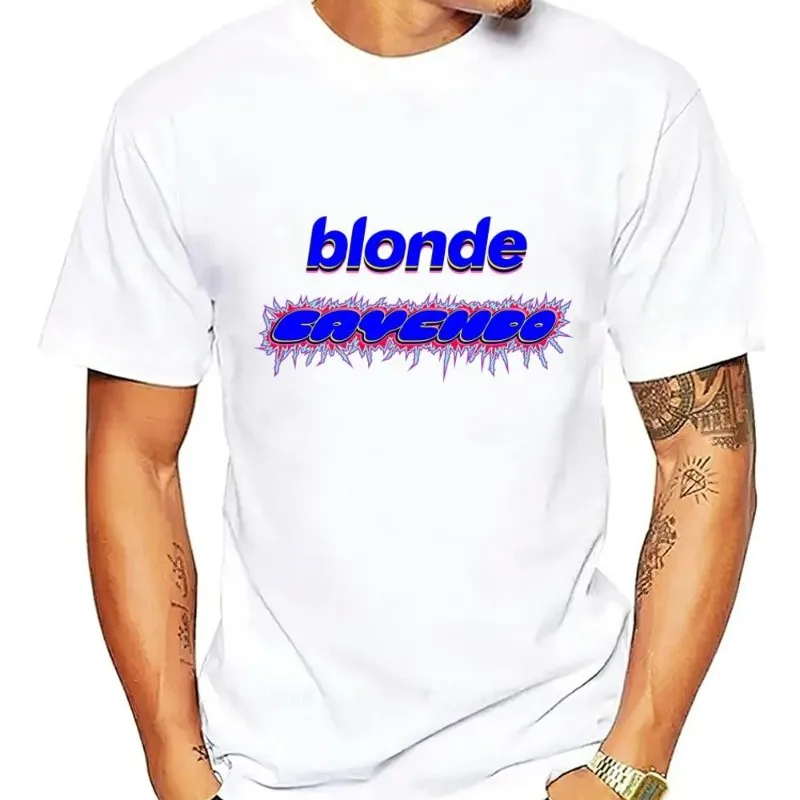 Singer F-Frank O-Ocean Blonde T Shirt Women Couple Combination Clothes Short Sleeve Collar Fashion Cotton