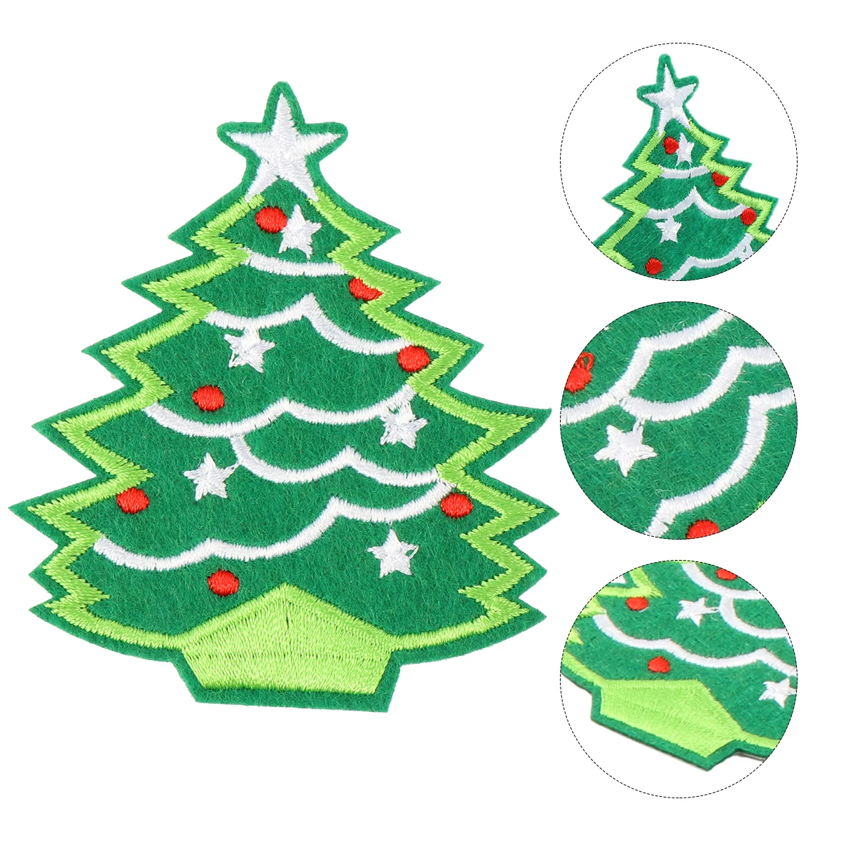 

10 Pcs Embroidery Patches Applique Christmas Badge Themed Holiday to Weave Miss