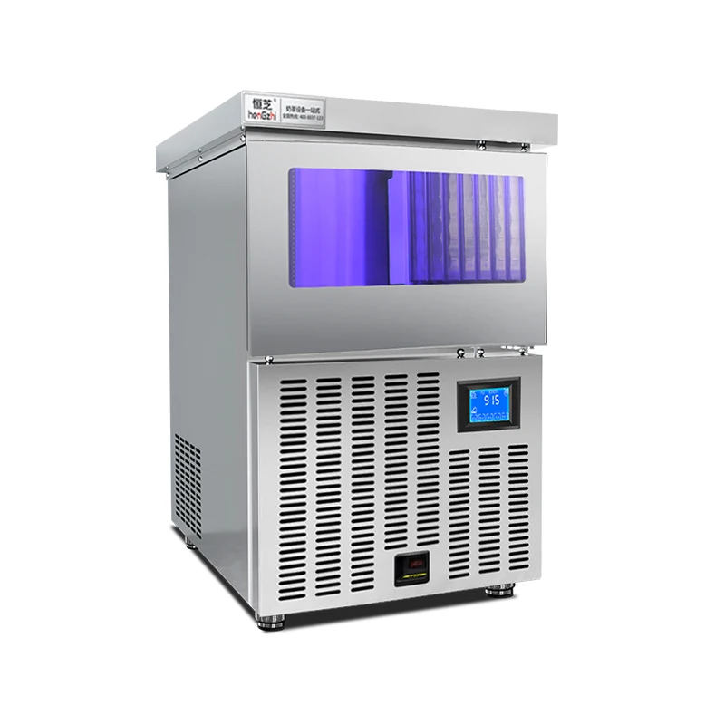 

Коммерческая машина для производства льда в форме полумесяца Blue Light Crescent Ice Making Machine