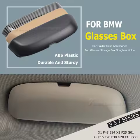 Car Glasses Box Storage Holder Sunglasses Case for BMW X1 F48 E84 X3 F25 G01 X5 F15 F20 F30 G20 F10 G30 Series 3 5 7 Accessories