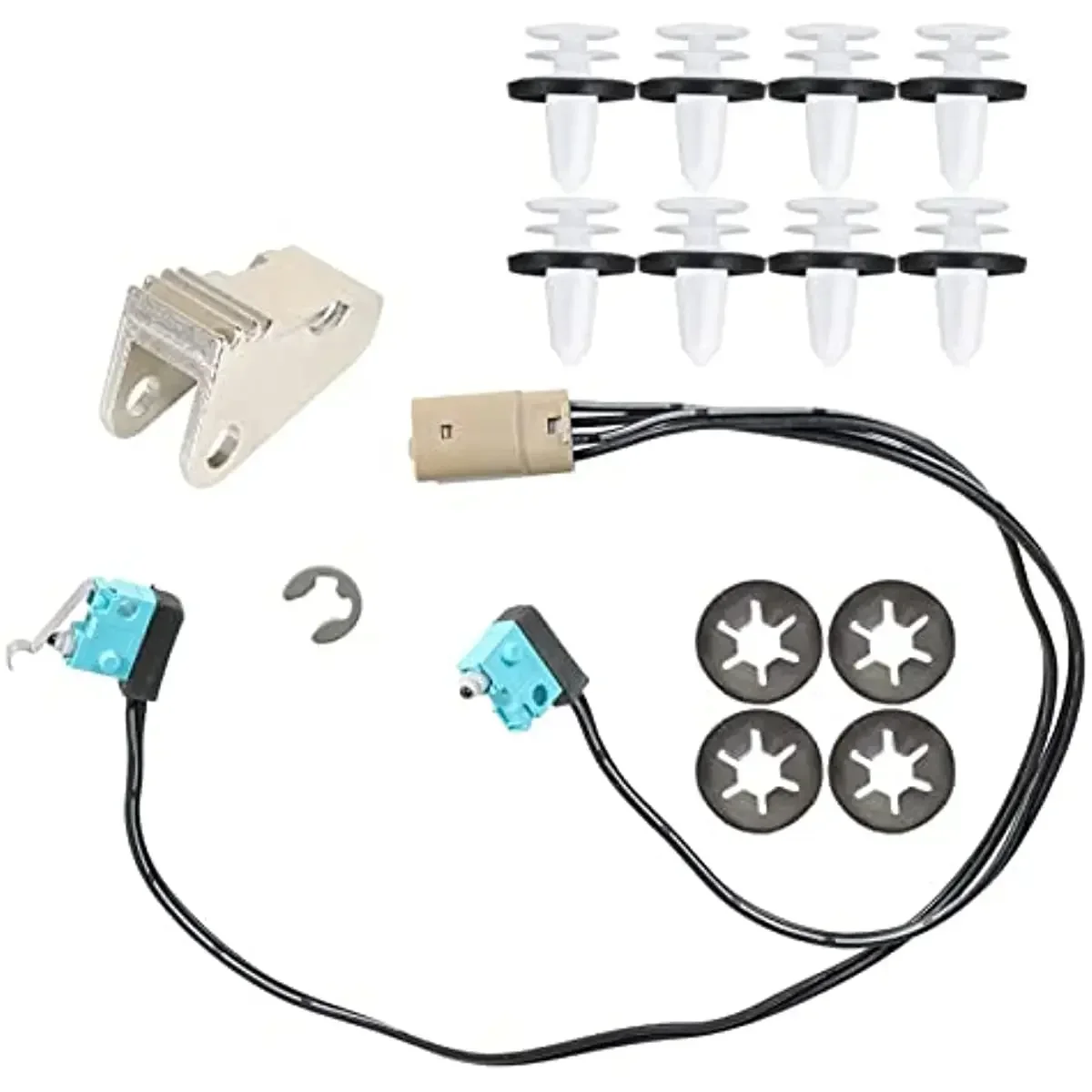 Tesla Model S 2012-2020  Door Handle  Kit Stainless Upgrade Microswitch Wiring Harness  104284500A 104284500B 101600900C