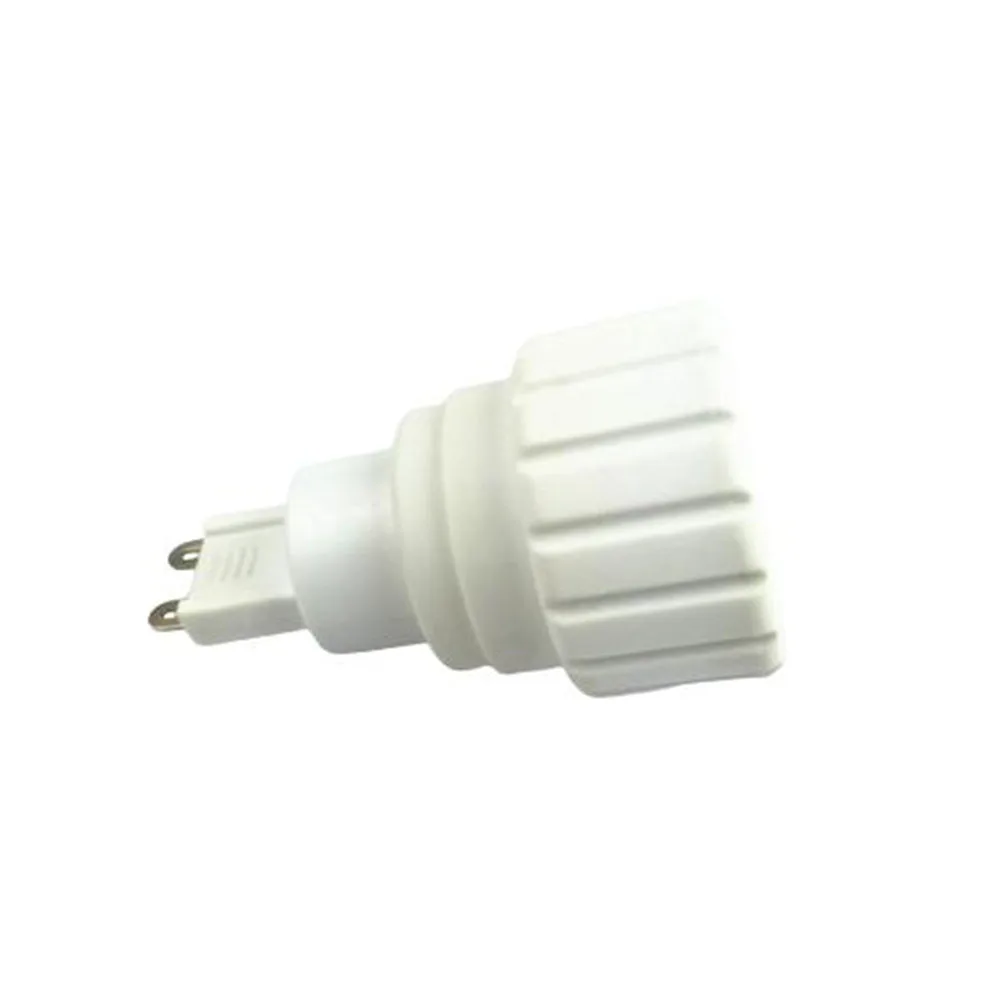 1Pcs G9 to GU10 Base Screw Led Light Bulb Lamp Socket Adapter Converter White 220V