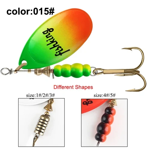 Metall Löffel Spinner Köder 3,9g 4,6g 7,4g 10,8g 15g 1Pcs Spoonbait Wobbler Angeln wobbler Für Hecht Häkeln Set Köder Tackles