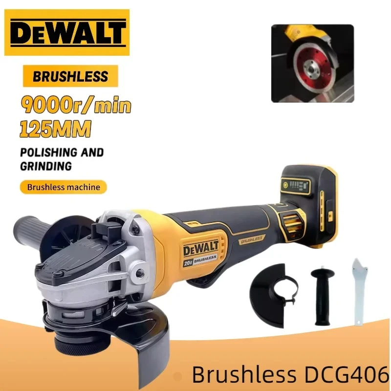 

Аккумуляторная угловая шлифовальная машина Dewalt DCG406 125 мм: высокопроизводительная, с превосходной функцией резки и полировки, бесщеточная.