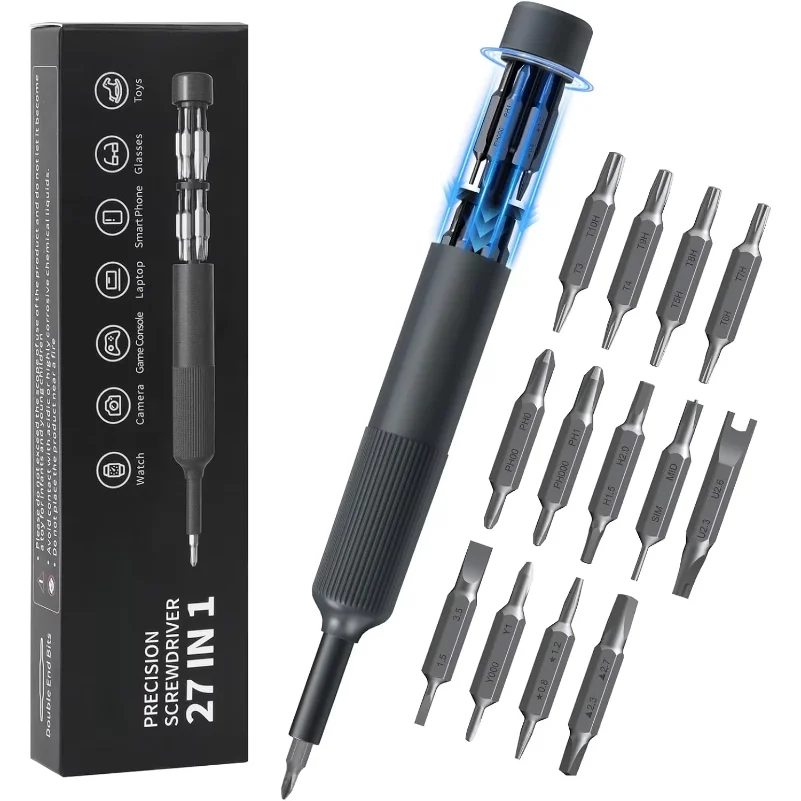 conjunto-de-chaves-de-precisao-27-em-1-com-pontas-magneticas-kit-de-ferramentas-manuais-estilo-caneta-para-reparo-de-Oculos-relogios-pcs-joias-laptops-e-iphones