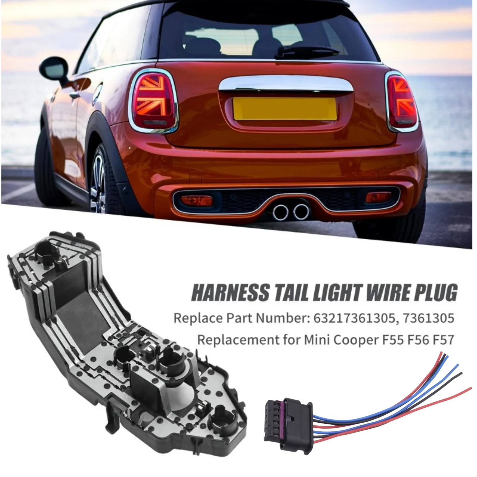 

Tail Light Socket Rear Light Bulb Socket For Mini Cooper F55 F56 F57 R57 For BMW MINI Cooper Base 2013 2014 2015 2016 2017 2018