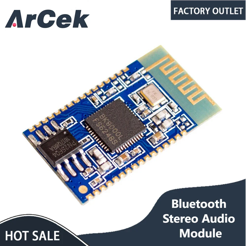 Bluetooth Stereo Audio Module Transmission BK8000L AT Commands SPP Bluetooth Speaker Amplifier DIY