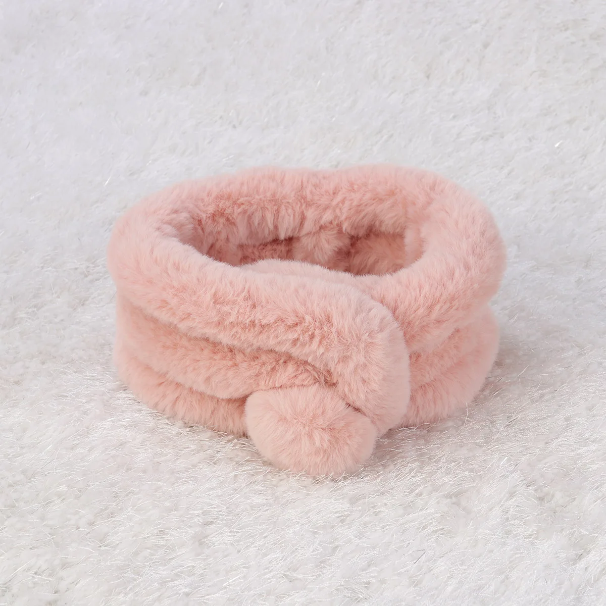 

Imitation Rabbit Scarf Winter Scarf For Women Faux Women Winter Shawl Soft Warm Lightweight Travel Party Gift