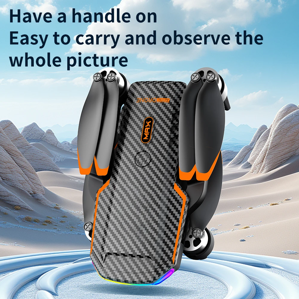 F168 Brushless Optical Flow Obstacle Avoidance Drone 720p HD Aerial Quadcopter 50x Zoom Remote Control Aircraft App Phone Drone