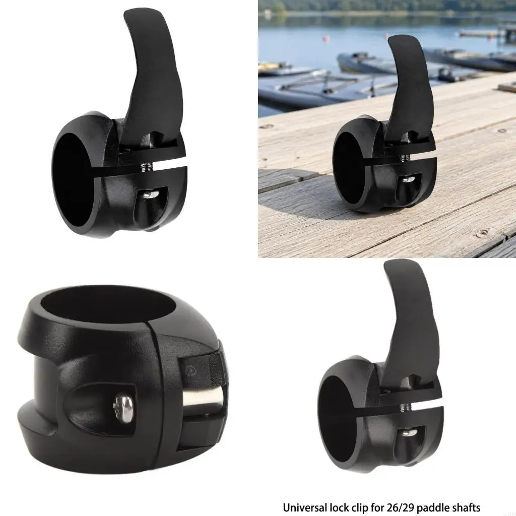 Telescoping Paddles Shafts Locking Clamps for Kayaking, Hand-Operated Lever with Round ABS Collar for Adjustable 24BD