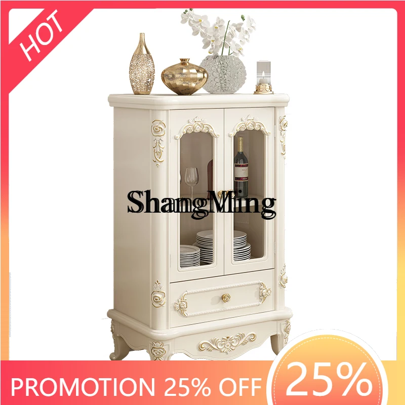 

FG good-looking modern simple solid wood wine cabinet porch storage kitchen locker