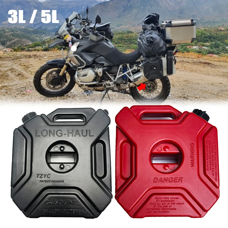 Motorcycle 3L 5L Portable Jerry Can Gas Fuel Tank Petrol Car Gokart Spare Container Gasoline Petrol Tanks Canister ATV UTV