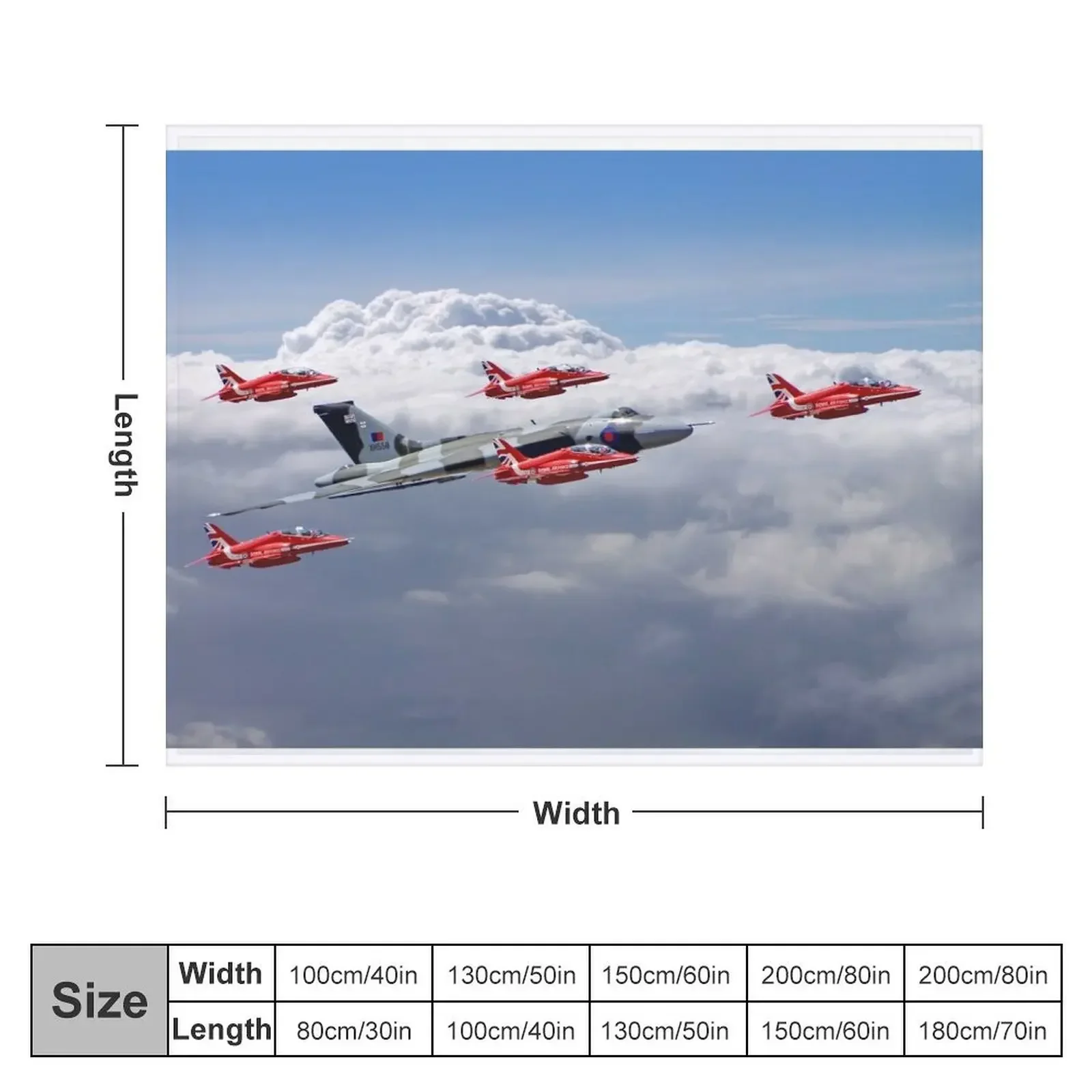 Final Vulcan Flight With The Red Arrows - 3 Throw Blanket halloween Luxury Throw Bed Decorative Throw Blankets