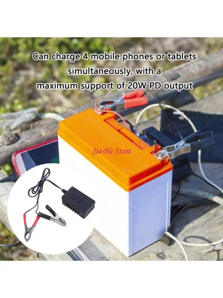 

Travel 4 Port USB Power Adapter Converter DC8V-35V в 5 В зарядное устройство для мобильных телефонов и планшетов Солнечная 83CF