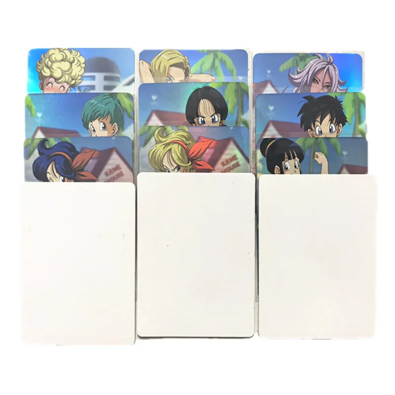 

9pcs/set Anime Sexy Card Dragon Ball Z No. 18 No. 21 ACG Nude Card Beach Adult Bikini Toy Fan Gift Comic Game Collection Card