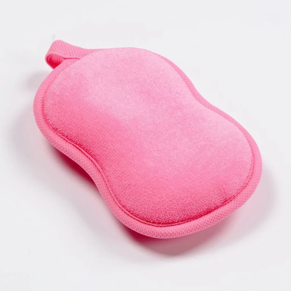 

4pcs Exfoliating Sponge Body Scrubber Bath Sponge Durable Skin Bath Shower Scrubber Cleansing Tool Random Color