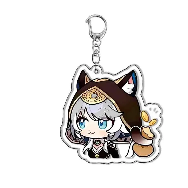 لعبة هونكاي: ستار السكك الحديدية الاكريليك الوردي سلاسل المفاتيح تأثيري أرقام Hyacine Hyacinthia تشفير Cifera قلادة حقيبة معلقة الملحقات