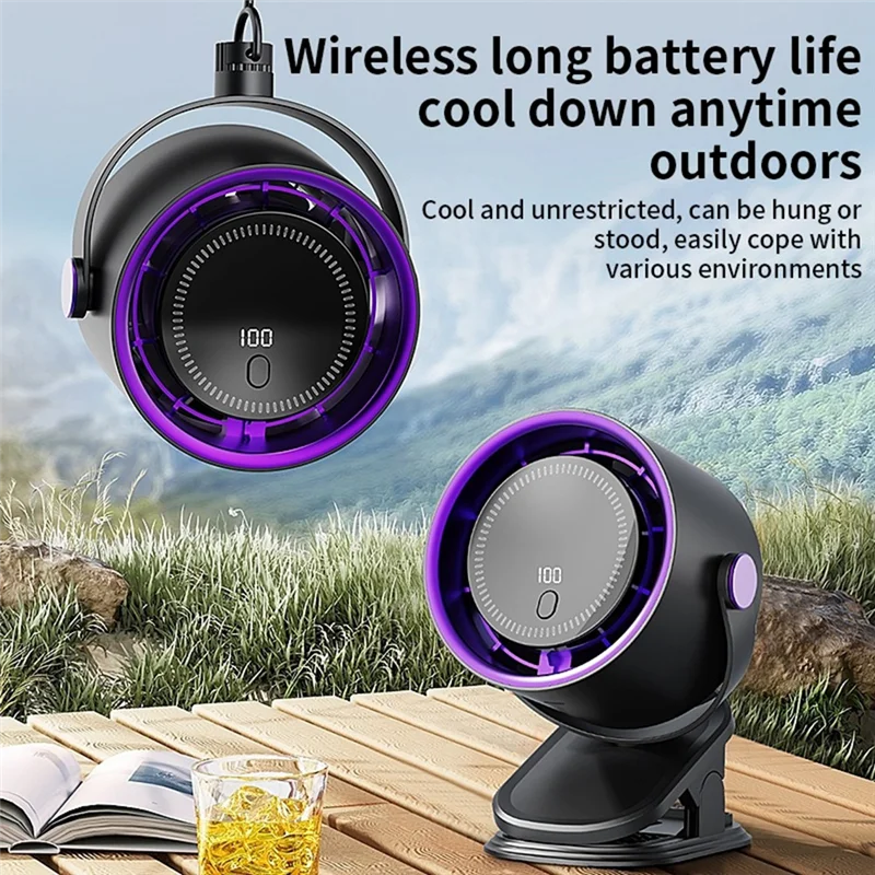 B51C مروحة تعميم 3 في 1 مع مشبك 100 سرعة قابلة للتعديل مروحة طاولة صغيرة مروحة شخصية مع مشبك للمكتب في الهواء الطلق أ