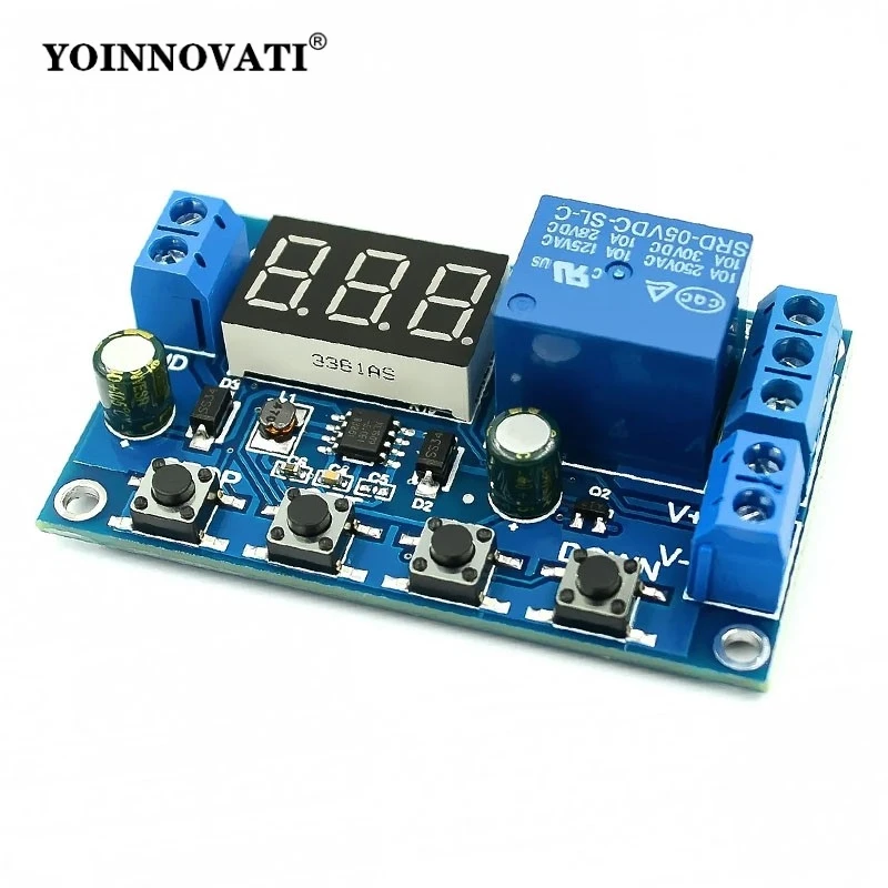 XY-DJ DC 6-40V Battery Charger Discharger Board Module LED Display Undervoltage Overvoltage Protection Board Precision Auto Off