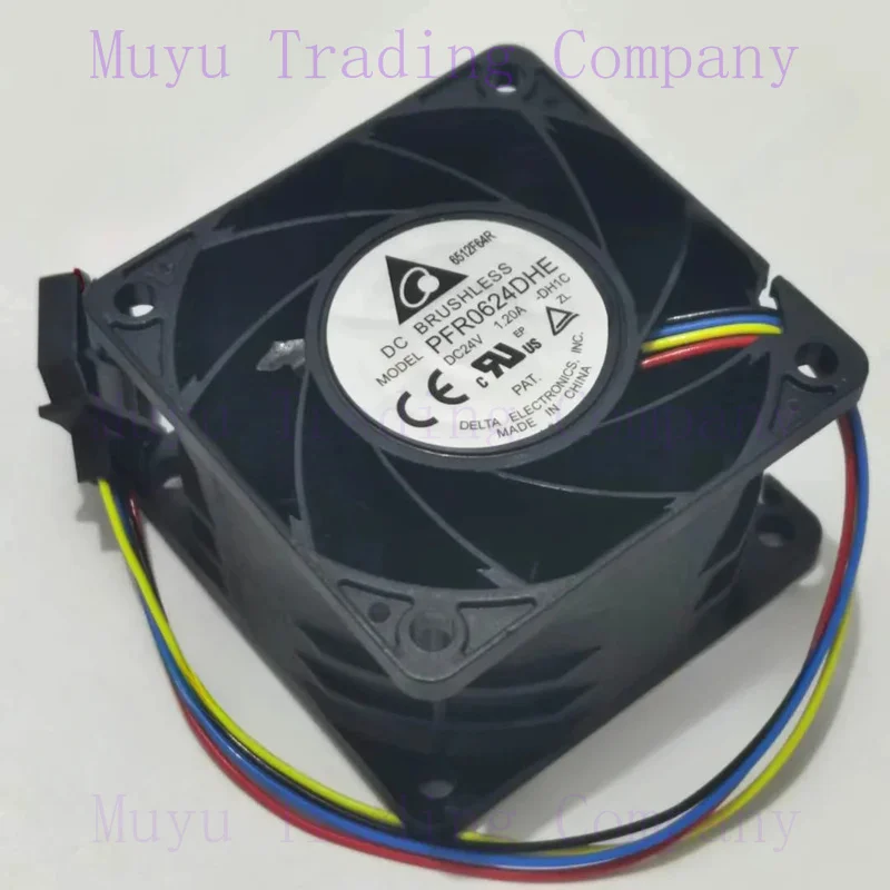 

FOR Delta Electronics PFR0624DHE DH1C DC 24V 1.20A 60x60x38mm 4-Wire Server Cooling Fan