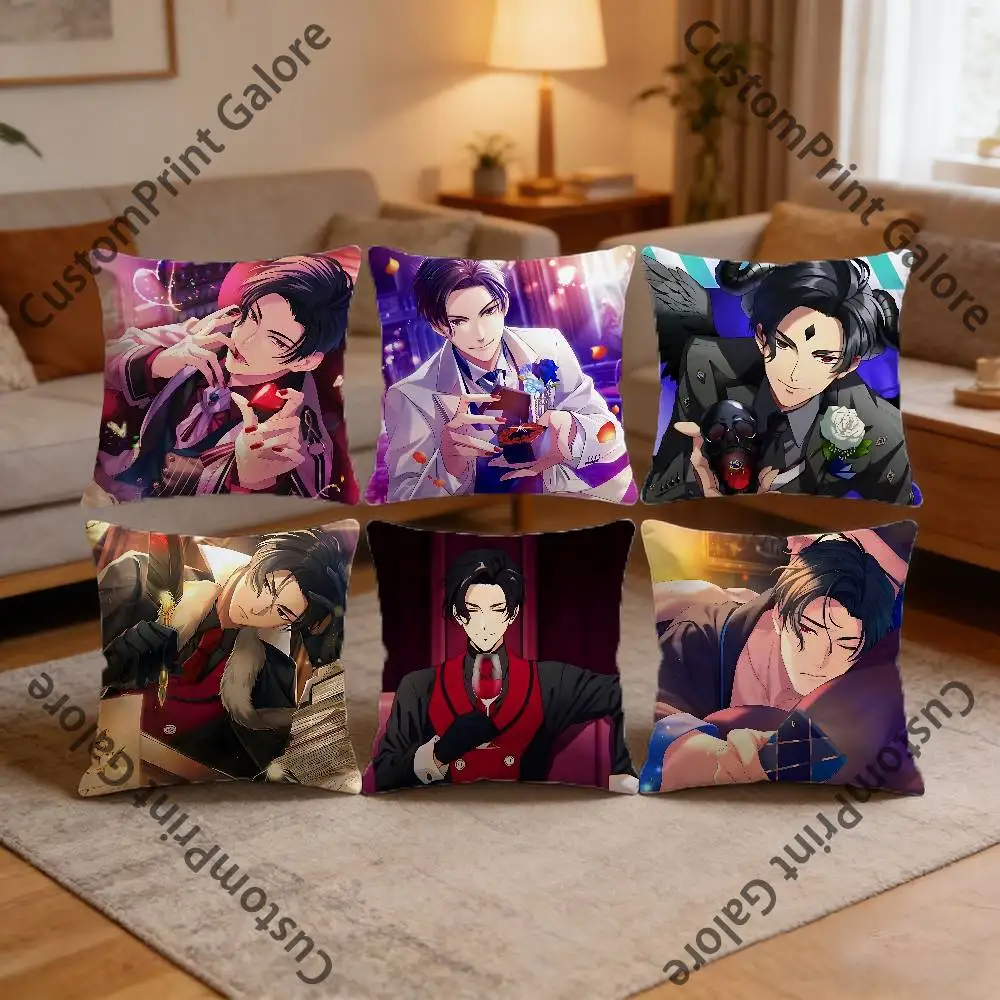 

Lucifer O-Obey M-Me Pillow Cover Polyester Square Cushion Case 45 cm Decorative for Home Couch Bed Car Decor