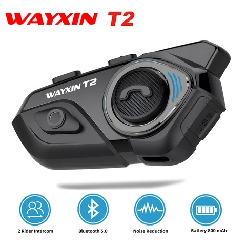Auriculares T2 para Casco de Motocicleta Intercomunicador