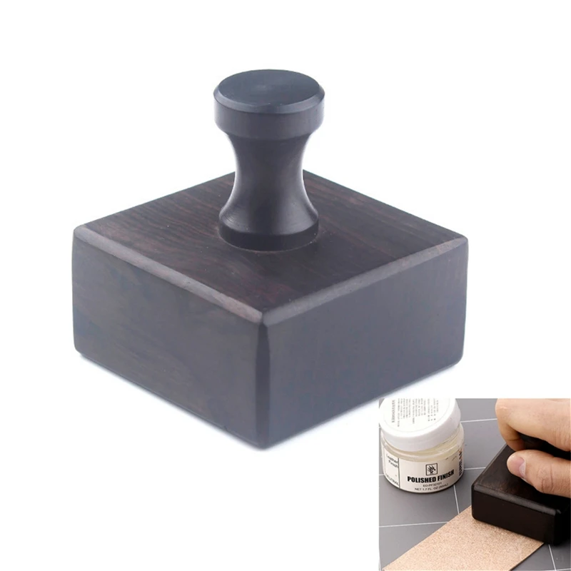 1Pcs Sandalwood Grinding Stick Round Polishing Machine Tool Diy Handmade Leather Leather Edge Polishing Stick Edge Leather Craft