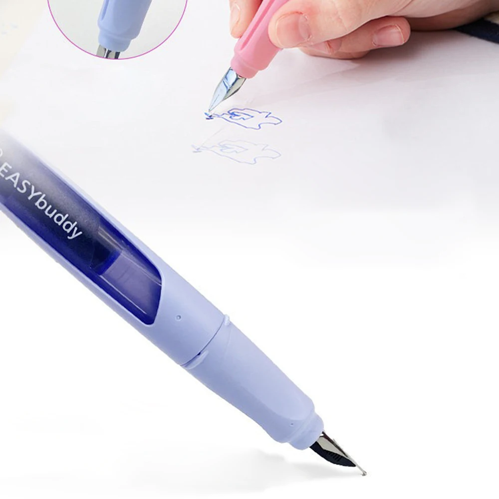 Stabilo Fountain Pen Set for Writing Student EF/M/A/L Pen Tip Correction Grip Posture Including Ink Bag Gifts School Supplies
