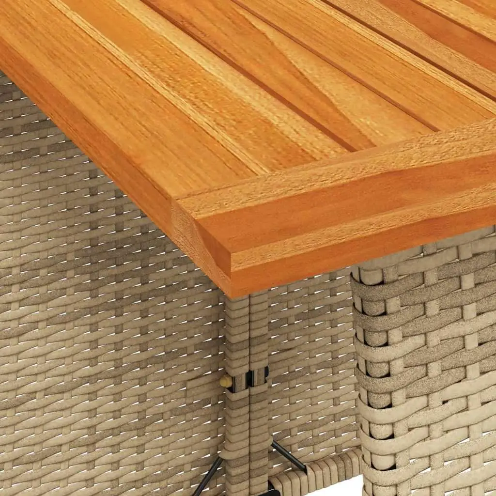 Set Makan Taman Putih Krem Krem Furnitur Luar Ruangan untuk Balkon Halaman Teras