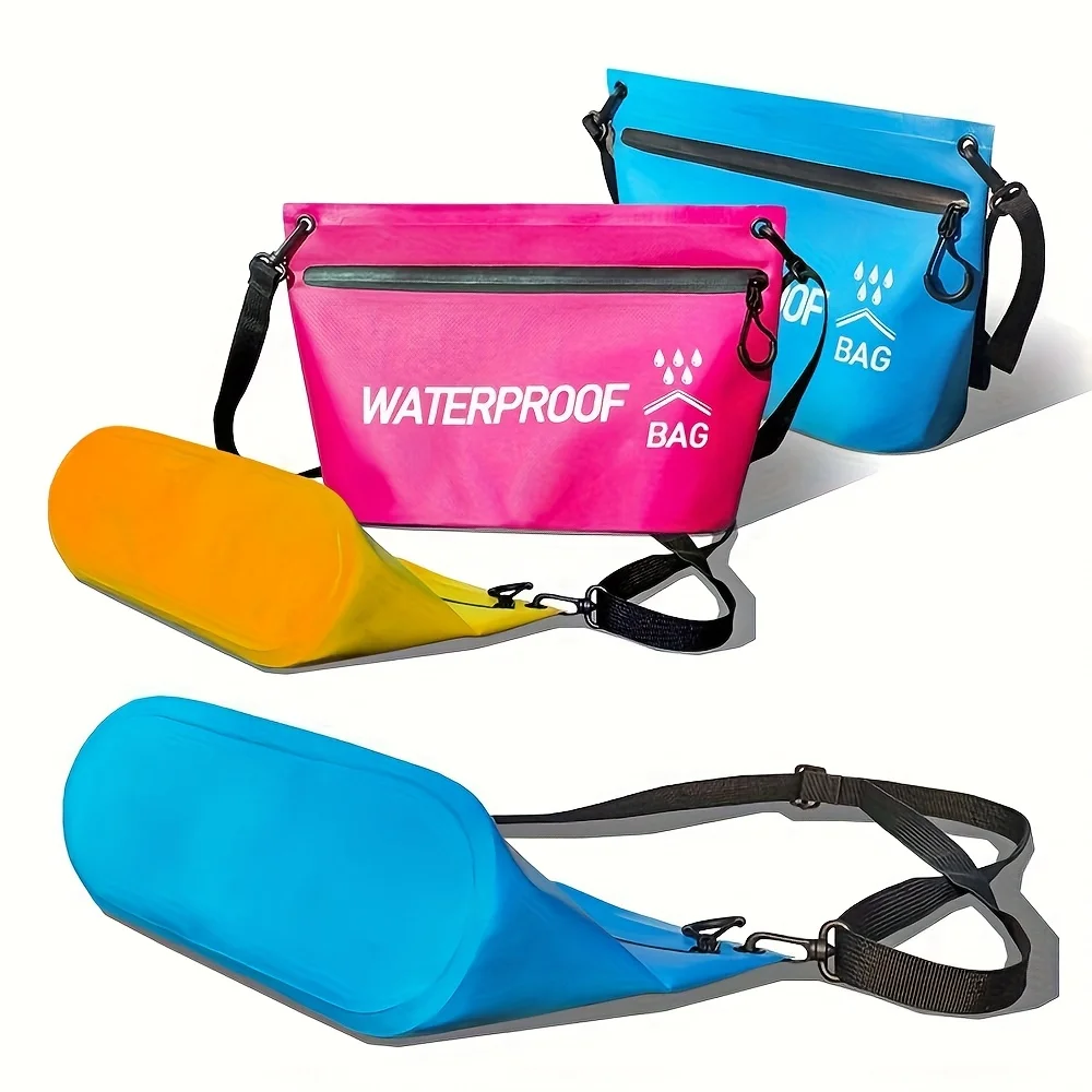 Wash Bag Dry Bag Durable Swimming Rafting Kayaking Travel Zipper Tote Bag Sack Swimming Rafting Kayaking Floating Water Bags