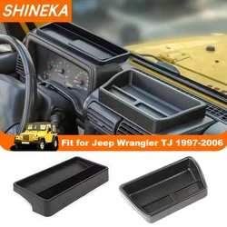 SHINEKA Stowing Tidying for Jeep Wrangler Car Central Console Dashboard Storage Box Accessories for Jeep Wrangler TJ 1997-2006