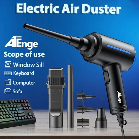 500W Electric Air Duster, Air Blower Replaces Canned Air Spray for PC…