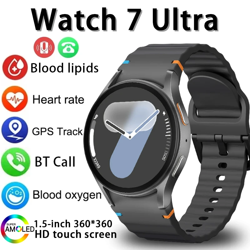 2025 Nuovo Localizzazione GPS Chiamata BT SmartWatch originale Orologio da uomo 7 Uomini NFC Controllo Health Tracker SmartWatch da uomo per Android IOS Regalo