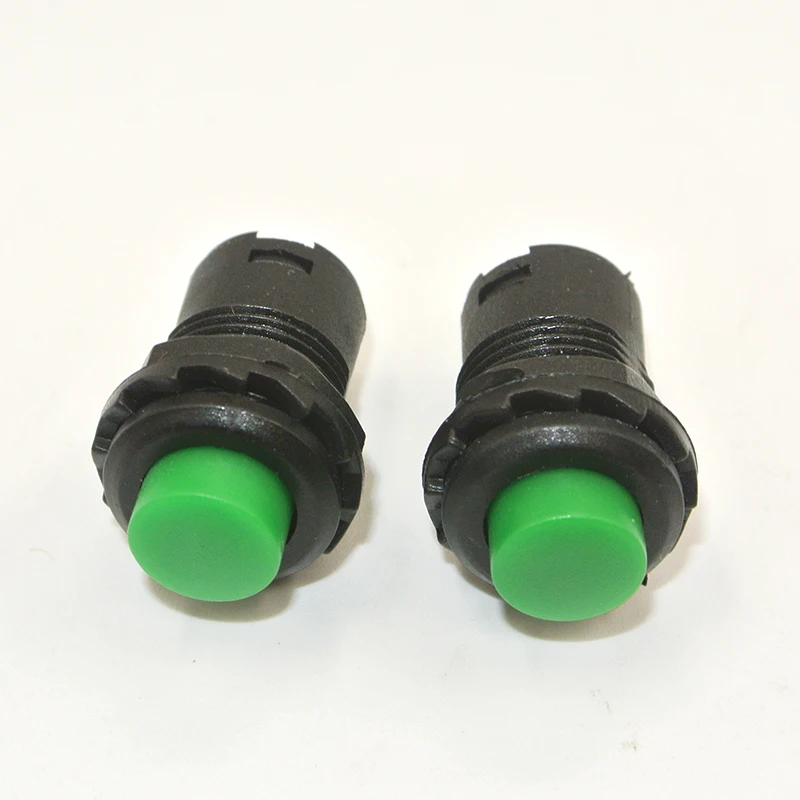 10Pcs  Latching  Self-locking Push button SwitchON/OFF 12mm  3A /125VAC 1.5A/250VAC red green blue yellow  pushbutton switches