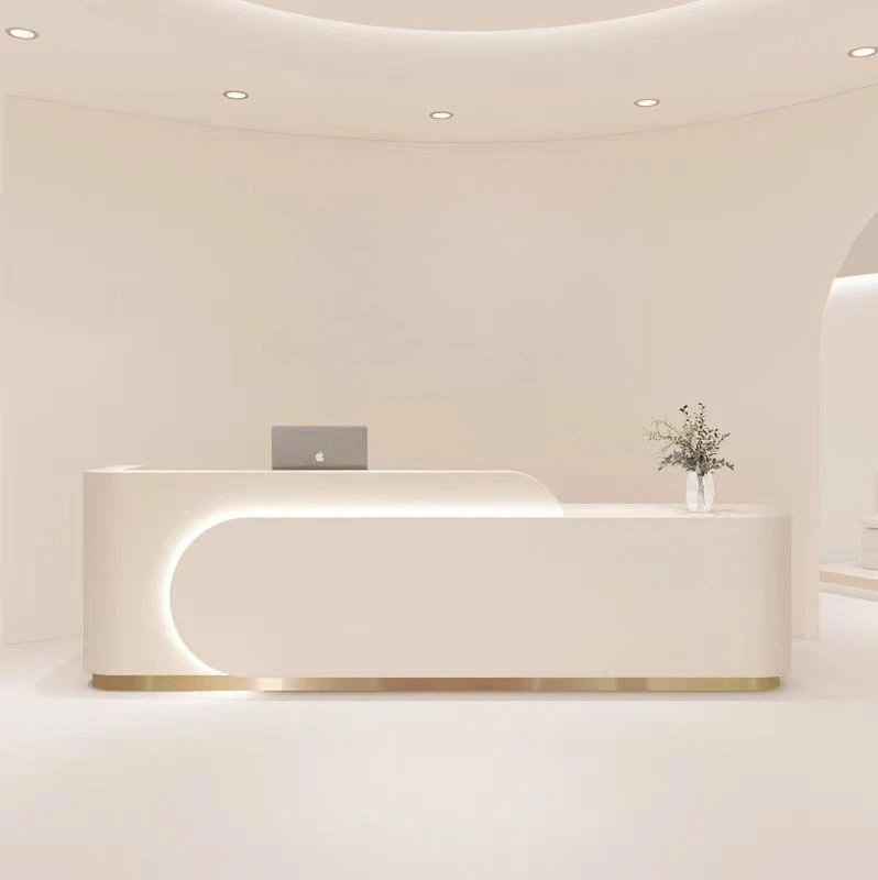Arc Dental Beauty Salon Reception Desk Light Luxury Clothing Store Training Institution