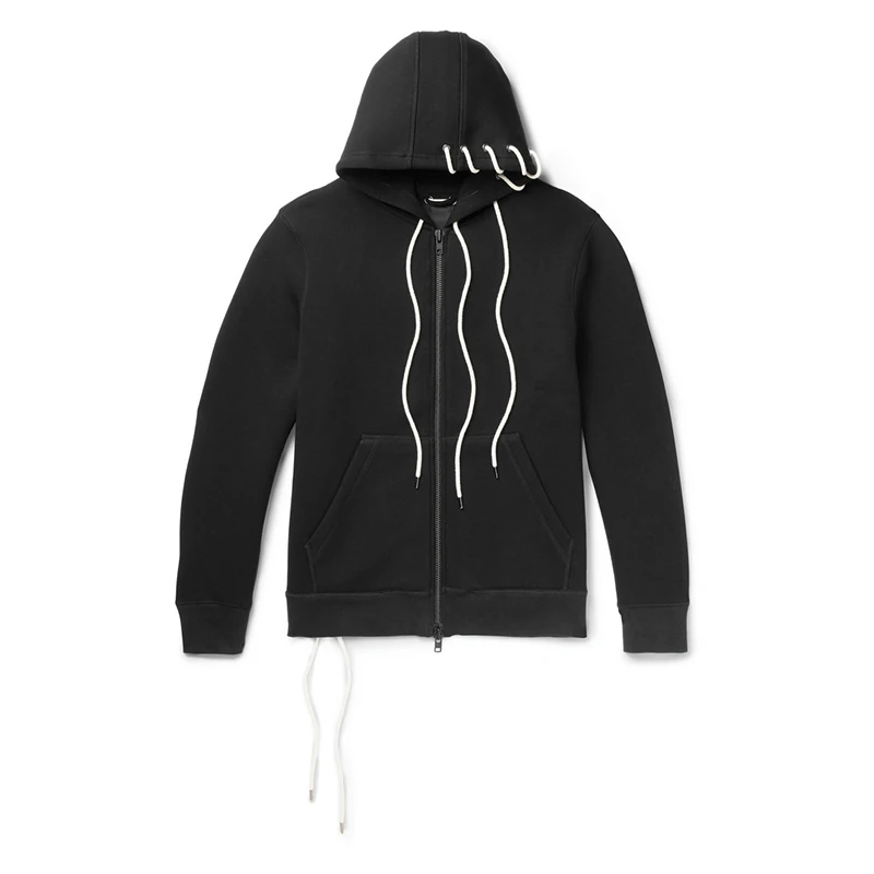 Suéter com capuz de algodão YOJI OOAK O mesmo suéter com capuz é escuro