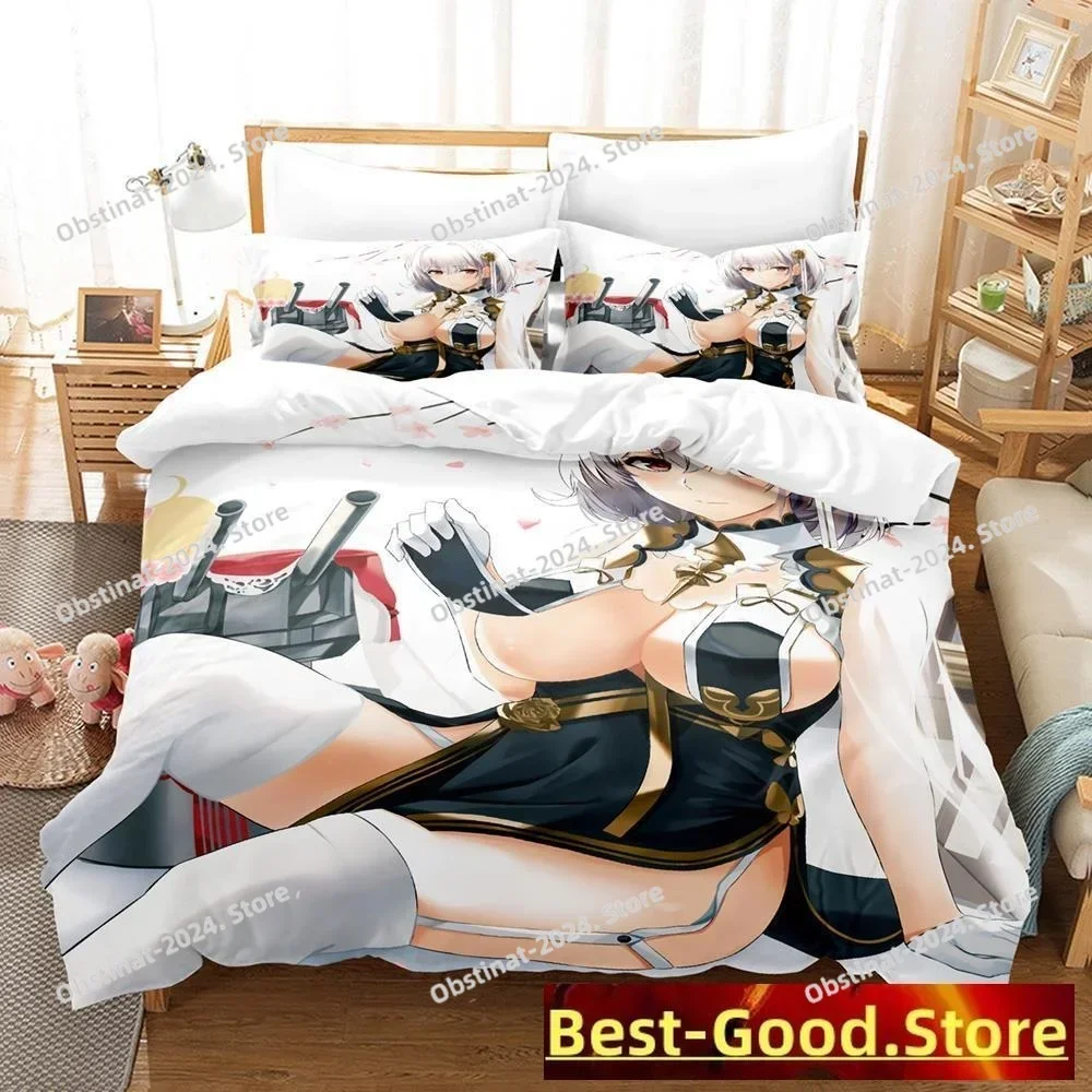 

Sexy Azur Lane Sirius Bedding Set Printed single Comforter Quilt Bed Cover Duvet Cover Pillow Case 3 Pieces Sets Kids Adult Size