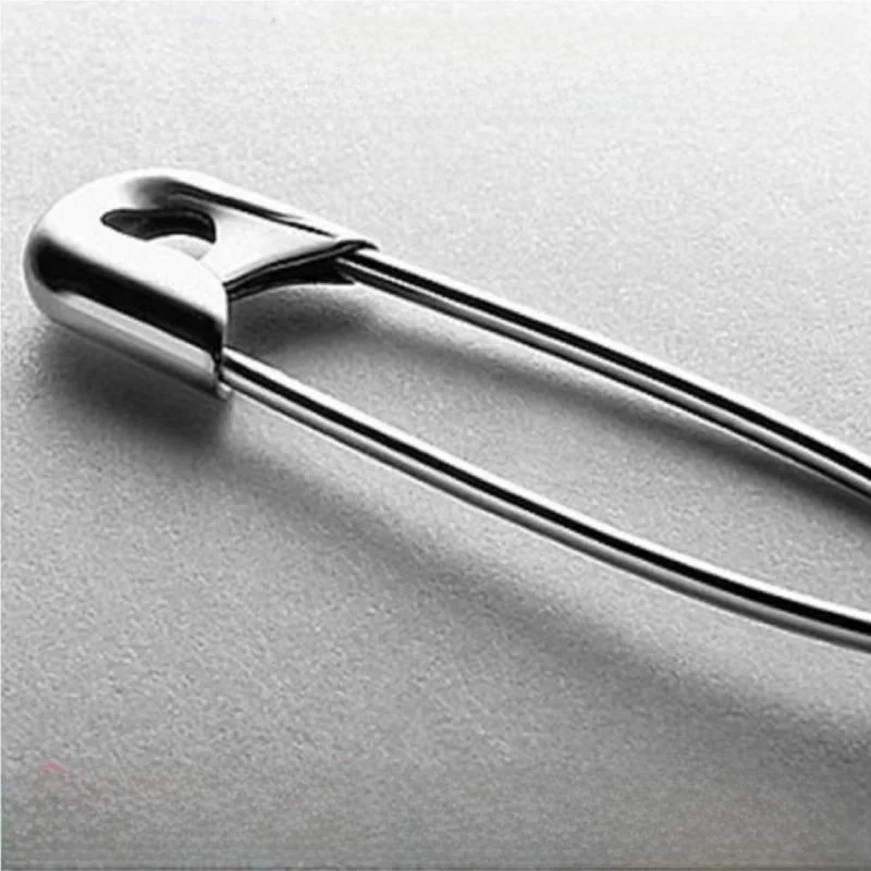 

Бирка-зажим из нержавеющей стали S-образной формы, очень большая, для одежды, синяя