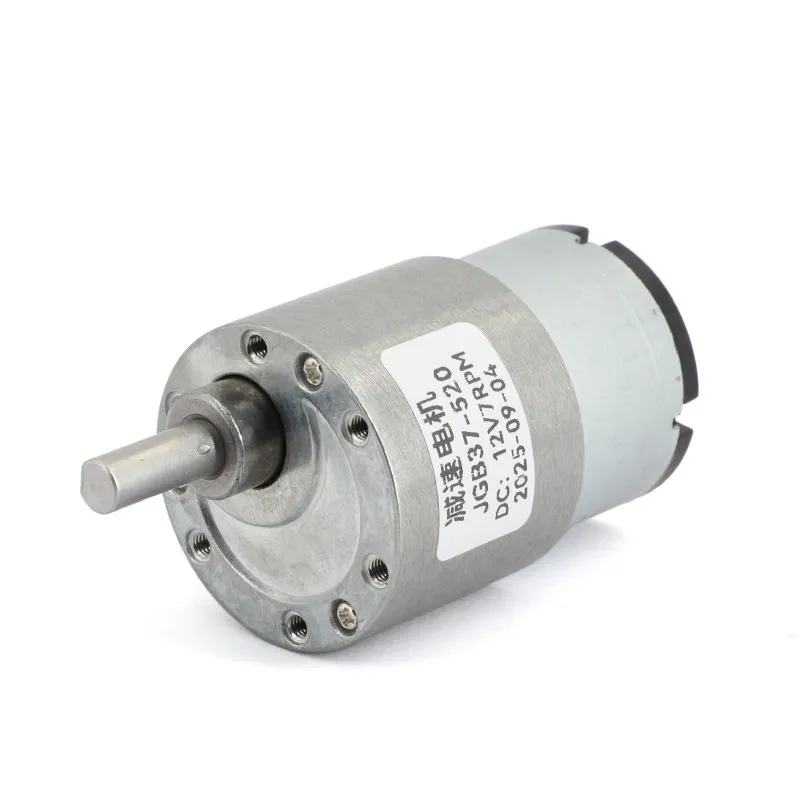 24V 12V DC Gear Reduction Motor High Torque Micro Low Speed Electric Motors 7 12 22 45 66 107 200 319 600 960 RPM