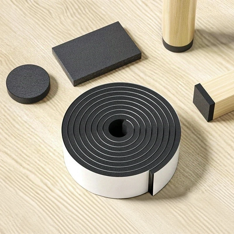 DIY Anti-slip Furniture Pads Mute Mats Bumper Damper Thick Non-Slip Pad Foot Cover Self Adhesive Table Chair Foot Protection Pad