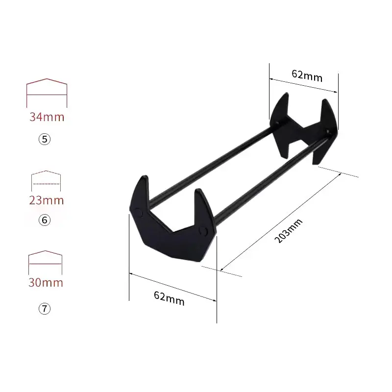 Multifunctional Sink Wrench, 2024 Upgraded Dual Head Basin Wrench Set, Universal 7 Sizes Sink Wrench,Home Fittings Pipe Maintena