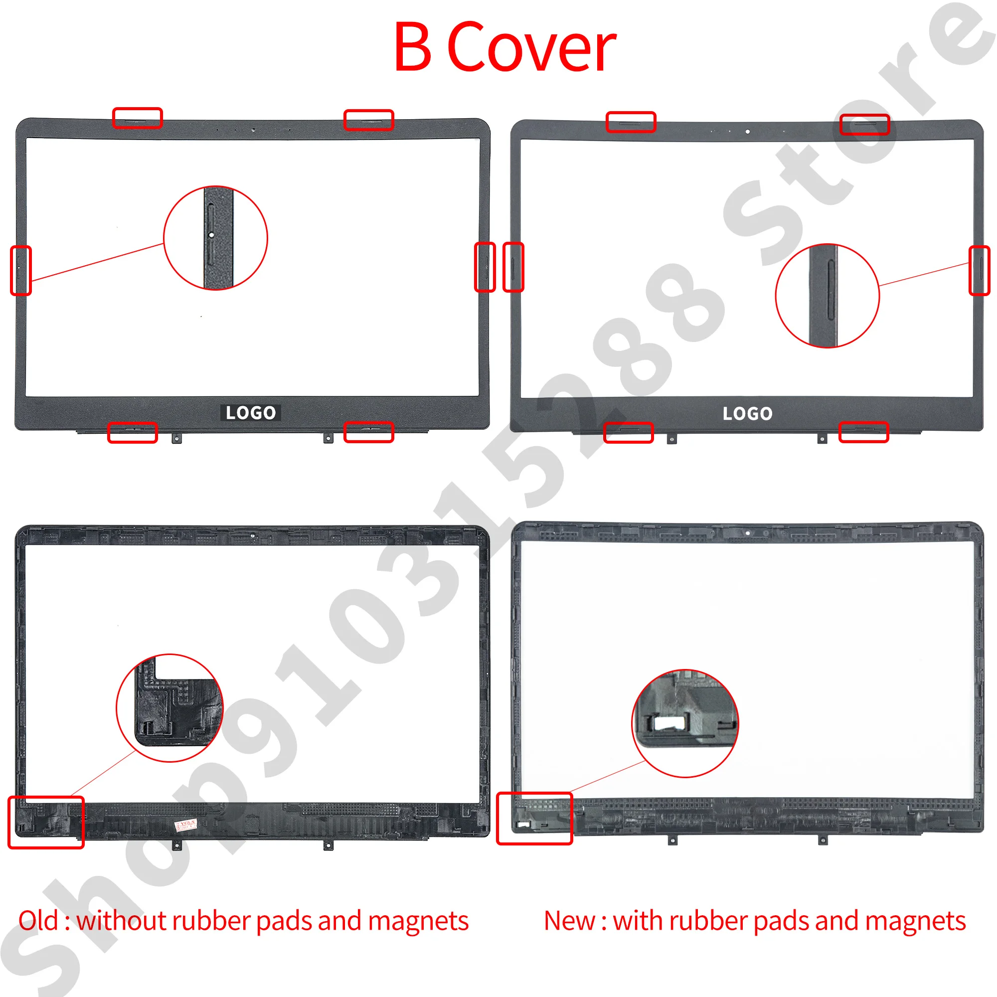 Funda de plástico para ordenador portátil, cubierta trasera con bisel frontal, reemplazo de plástico, para S4000V, S4100V, S4200U, S410U, X411, R421U