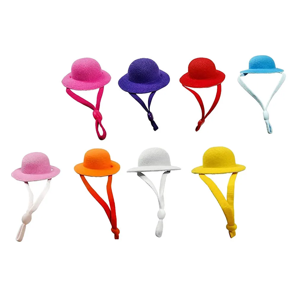 8Pcs Decorative Pet Hats Adjustable Chicken Accessory Cool Fashionable Appearance Holiday Wear Chicken Hat Decorative Snake Hat