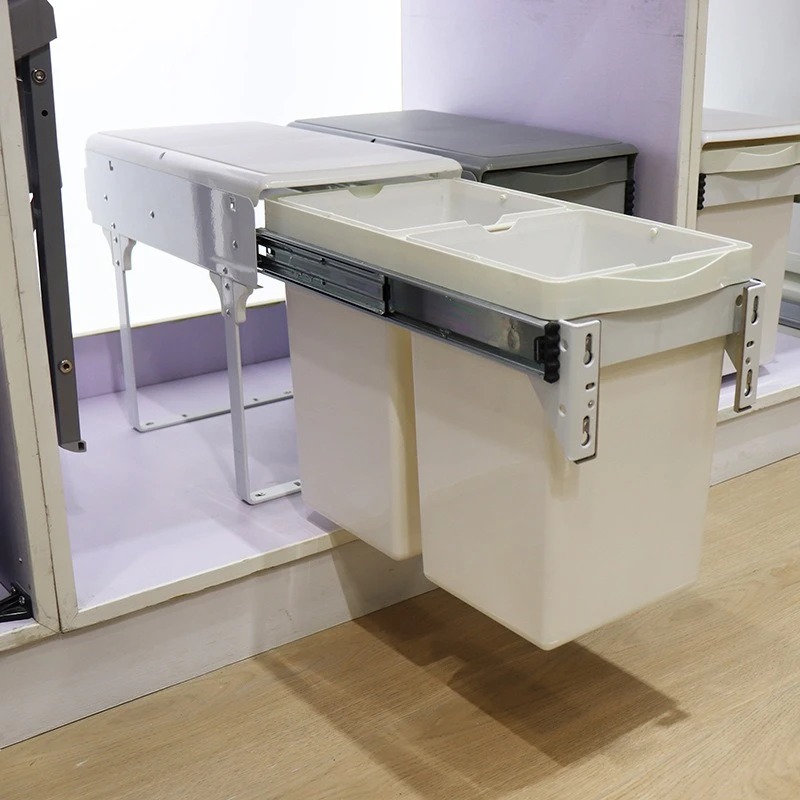 

Kitchen sorting trash can, pull-out cabinet, sink cabinet trash can, square cabinet inner cabinet door hidden trash can