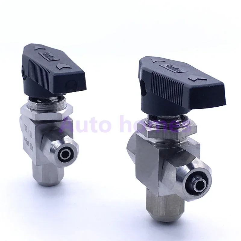 3 way ball valve OD 6 8 10 12mm for hose PU tube stainless steel 304 quick-twisting three-way ball valve