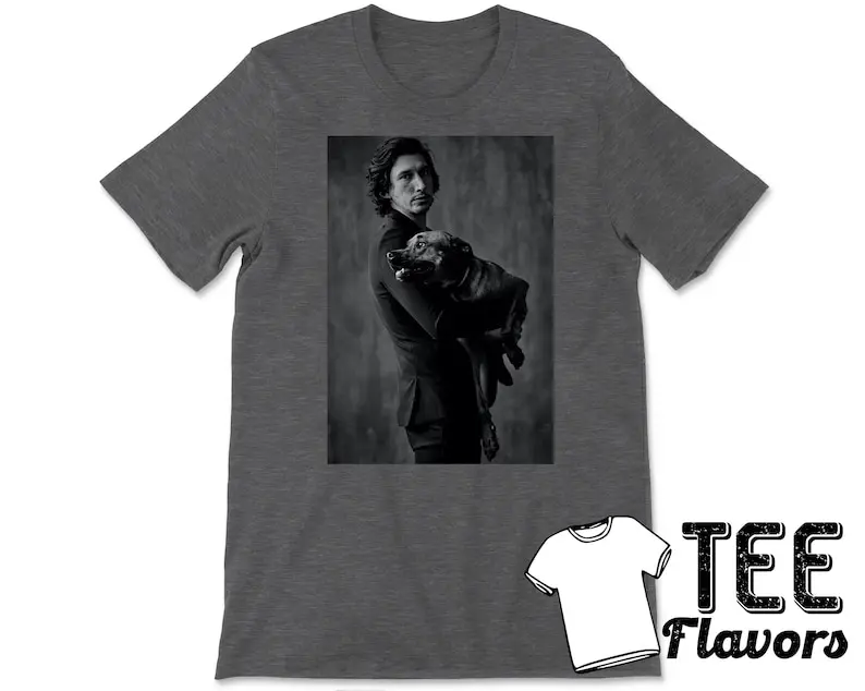 Adam Driver and His Dog Fashion Tee / T-Shirt