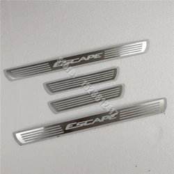 For Ford Kuga Escape 2013~2019 2020 Stainless Steel Door Sill Scuff Plate Cover Trim Welcome Pedal Guard Car Styling Accessories