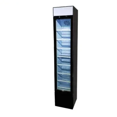 Commercial 105L freezing refrigerator ice cream display upright cabinet Fridge with single glass door