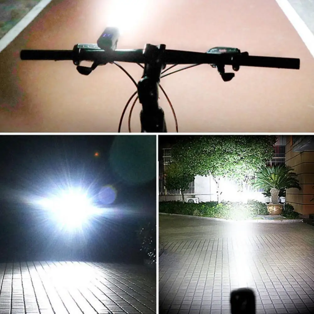 Bike Light Front Horn Light LED USB Rechargeable Bicycle Lamps Lighting 120DB Electric Horn Bells Cycling Flashlight for Bicycle