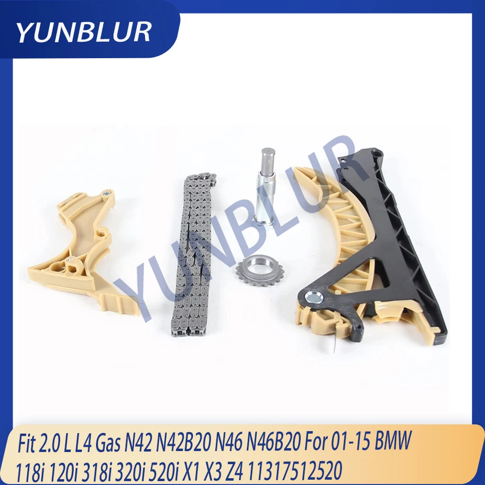 

Engine Part Timing Chain Kit Fit 2.0 L L4 Gas N42 N42B20 N46 N46B20 For 01-15 BMW 118i 120i 318i 320i 520i X1 X3 Z4 11317512520